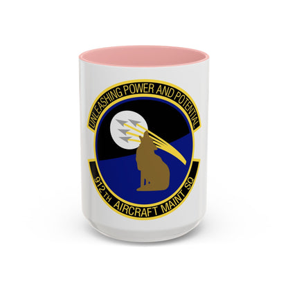 912th Aircraft Maintenance Squadron (U.S. Air Force) Accent Coffee Mug
