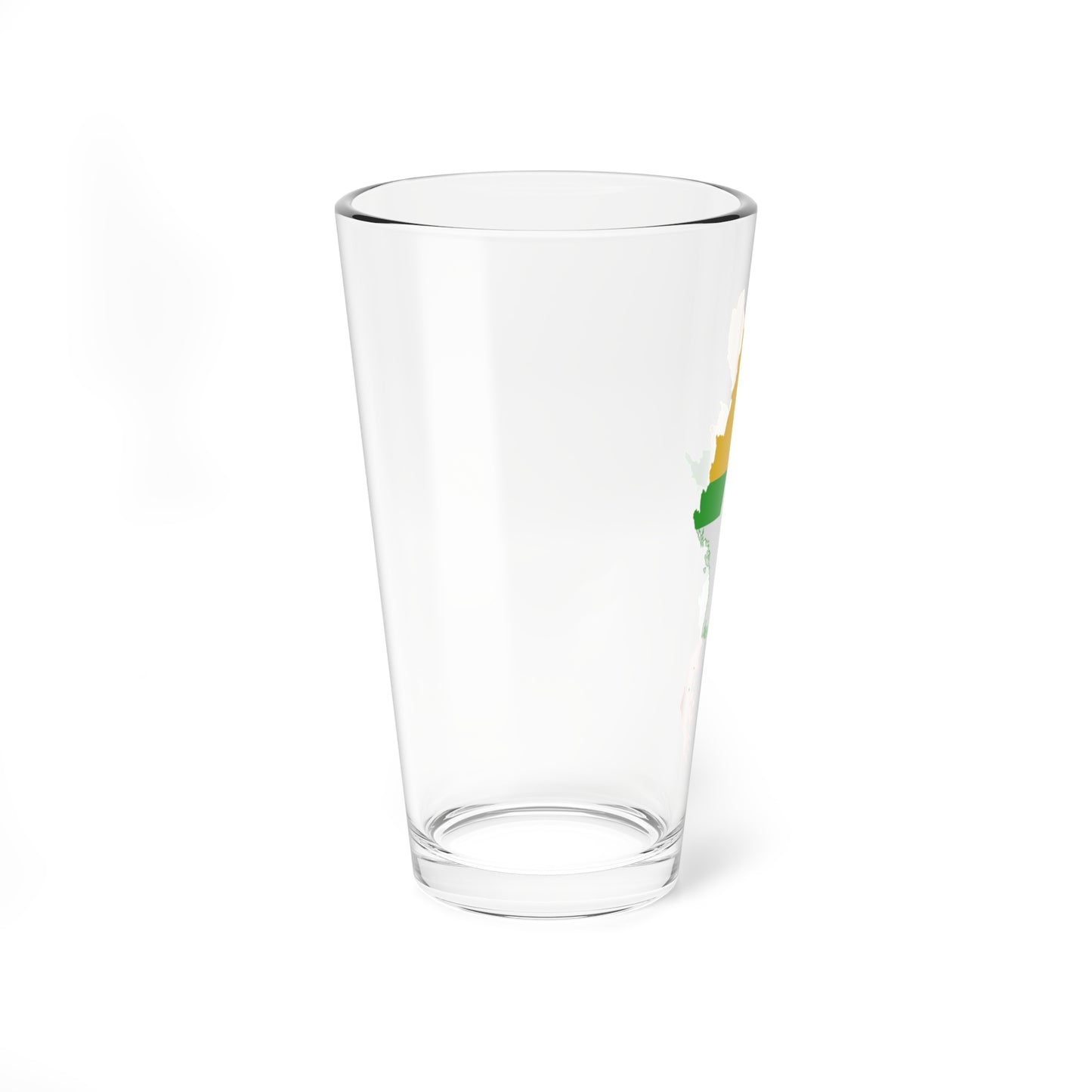Flag map of Myanmar (Myanmar) Pint Glass 16oz