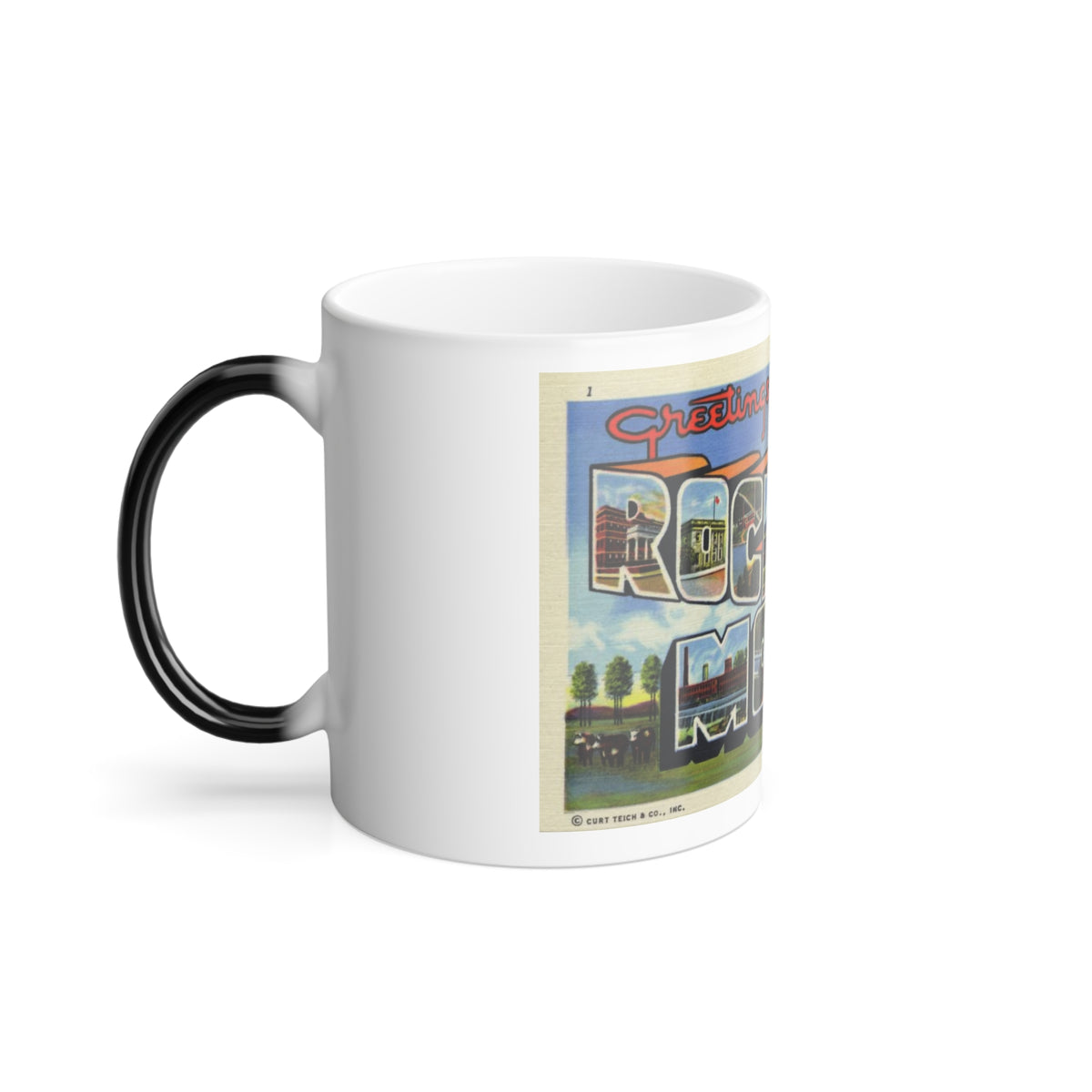 Greetings from Rocky Mount NC (Greeting Postcards) Color Changing Mug 11oz