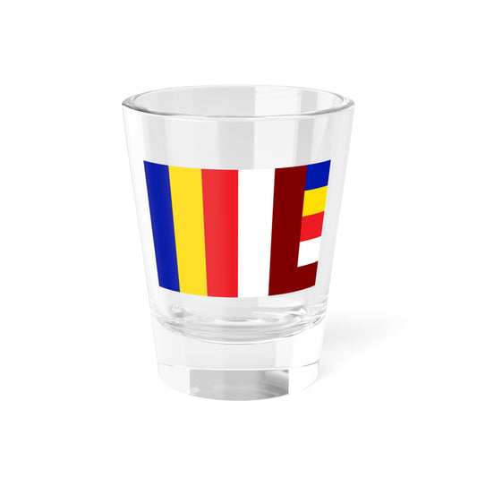 Tibetan buddhist flag (China) Shot Glass 1.5oz