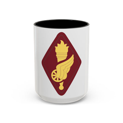 Transportation Center and School (U.S. Army) Accent Coffee Mug-15oz-Black-Go Mug Yourself