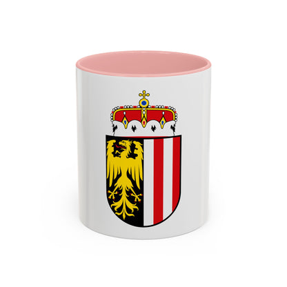 Coat of Arms of Oberoesterreich Austria - Accent Coffee Mug