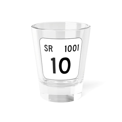 PA QR 1001 (Pennsylvania) (Road Sign) Shot Glass 1.5oz