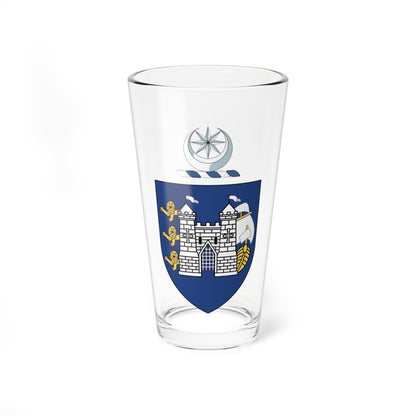 Drogheda crest (Ireland) (Coat of Arms) Pint Glass 16oz