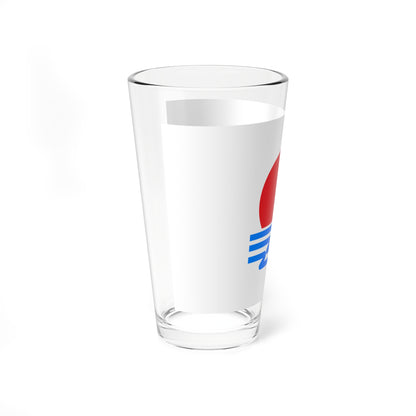Flag of Hiroshima Hokkaido 1934-1969 (Japan) Pint Glass 16oz