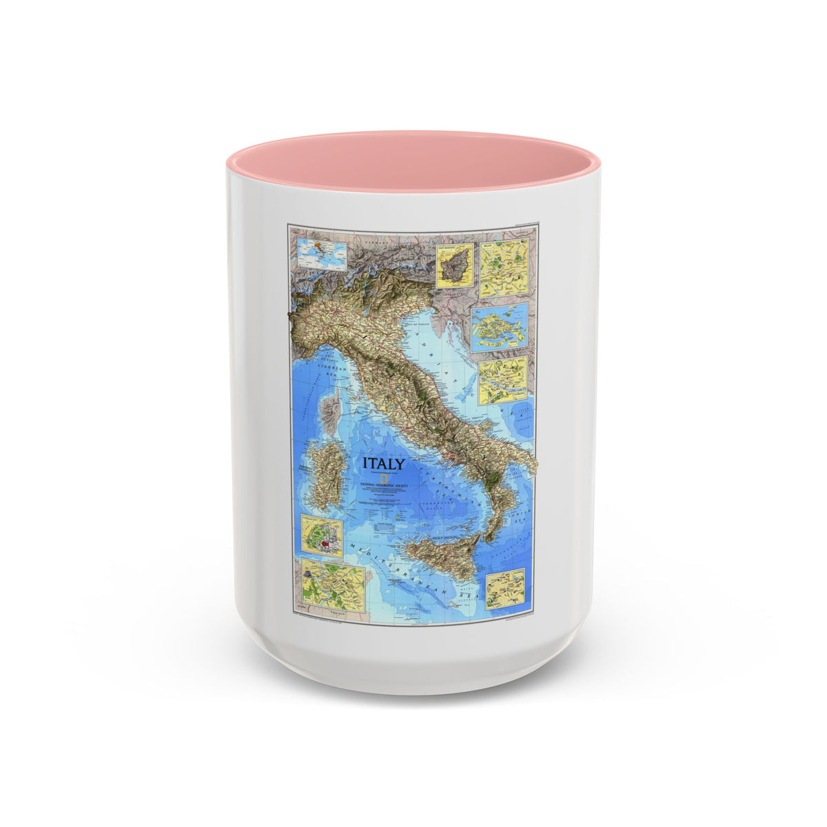 Italy (1995) (Map) Accent Coffee Mug
