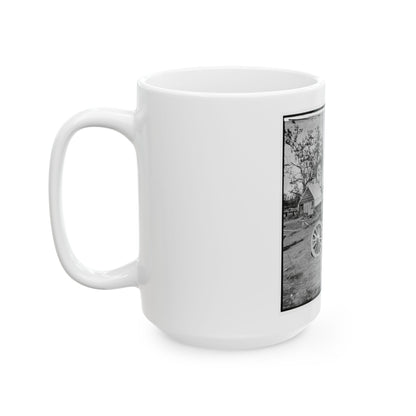 Broadway Landing, Appomattox River, Virginia. Park Of Artillery (U.S. Civil War) White Coffee Mug