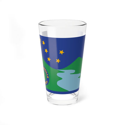 Flag of Pend Oreille County Washington (United States) Pint Glass 16oz