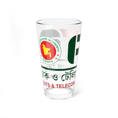 Seal of Posts and Telecommunications Division PTD (Bangladesh) (Coat of Arms) Pint Glass 16oz