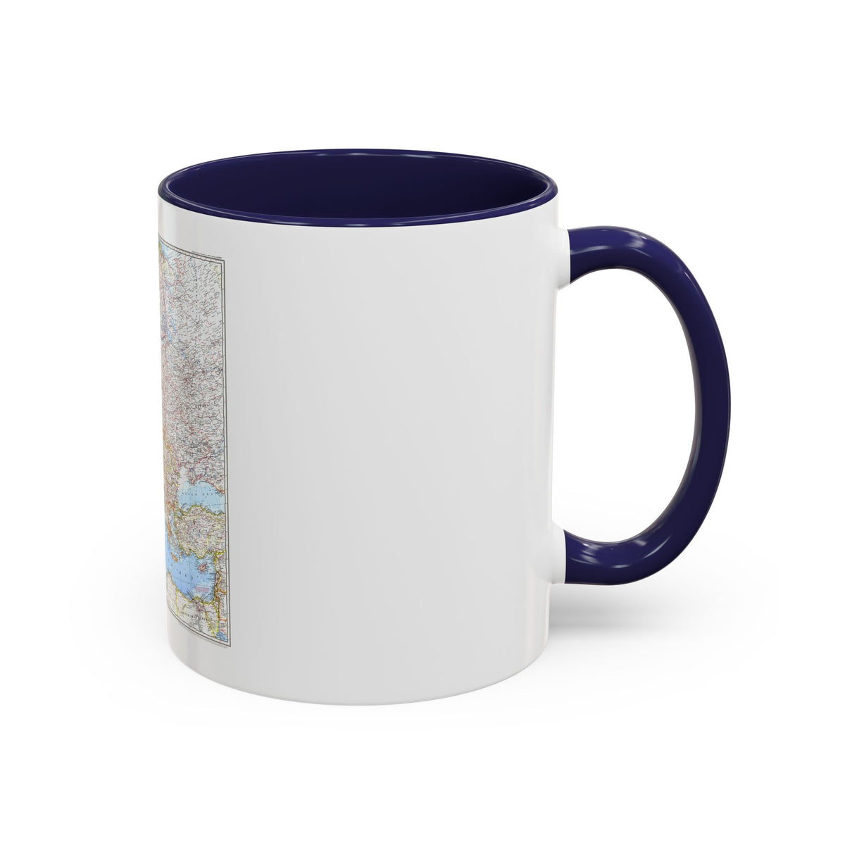 Europe (1969) (Map) Accent Coffee Mug