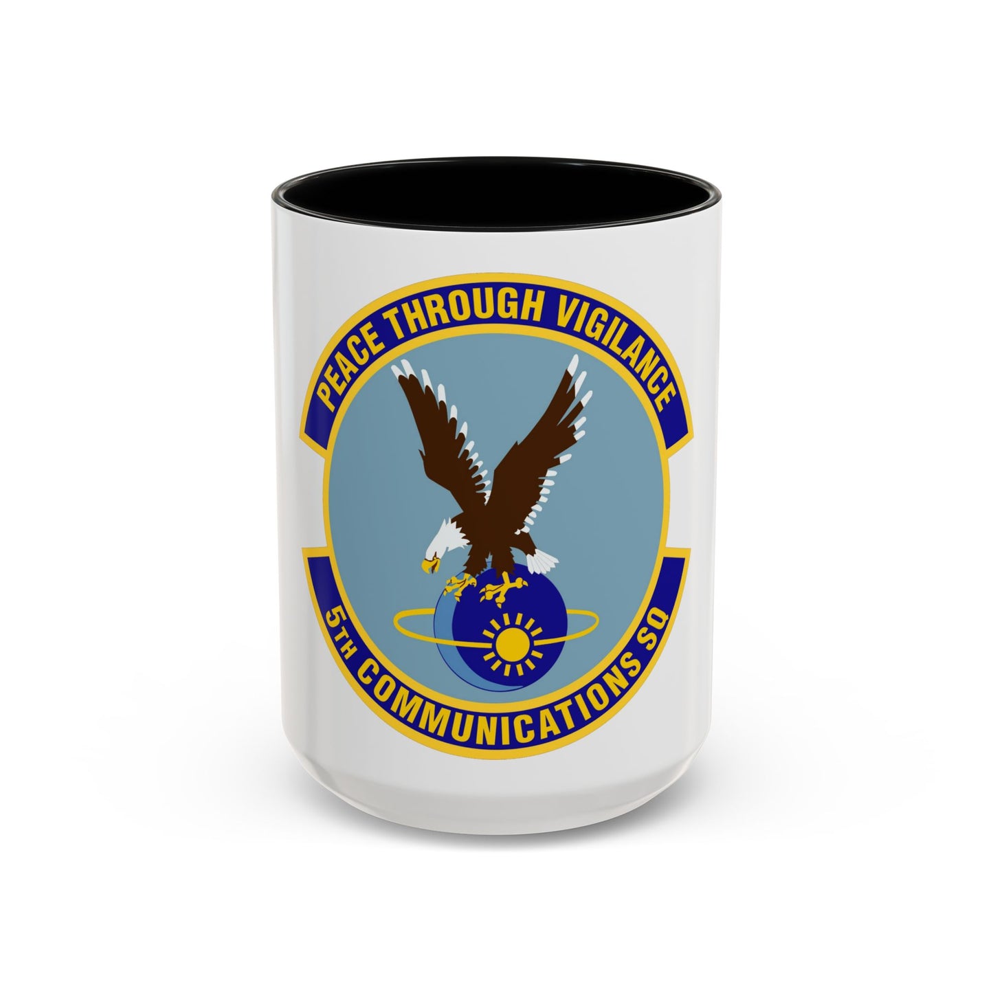 5th Communications Squadron (U.S. Air Force) Accent Coffee Mug