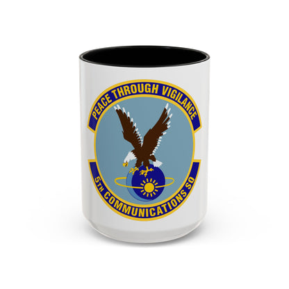 5th Communications Squadron (U.S. Air Force) Accent Coffee Mug