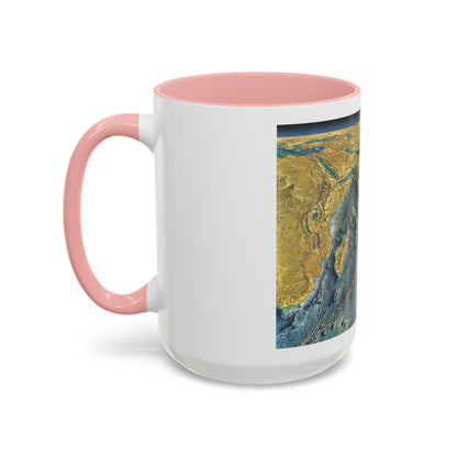 Indian Ocean Floor (1967) (Map) Accent Coffee Mug