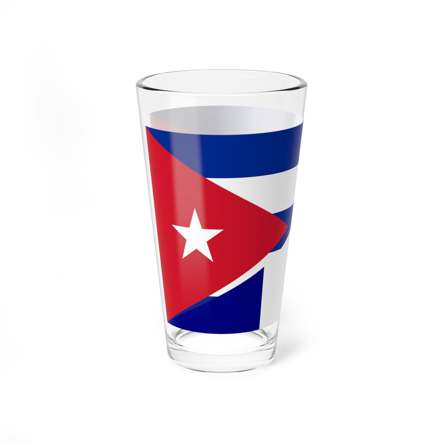 Flag of Cuba and France (Cuba) Pint Glass 16oz