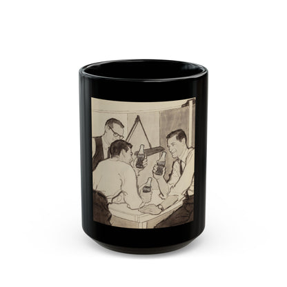 Group of Four Coca-Cola advertisements, 1960 (4) - Black Coffee Mug