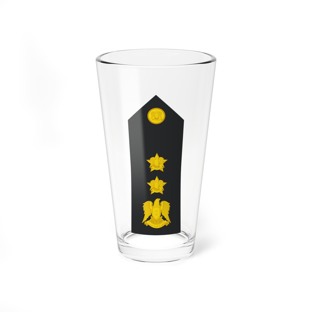 Syria Navy   OF05 (Syria) (Military Rank) Pint Glass 16oz