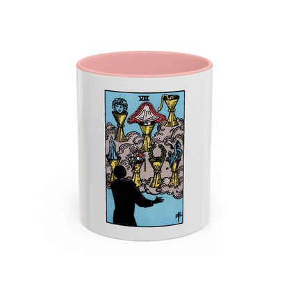 The 7 of Cups (Tarot Card) Accent Coffee Mug