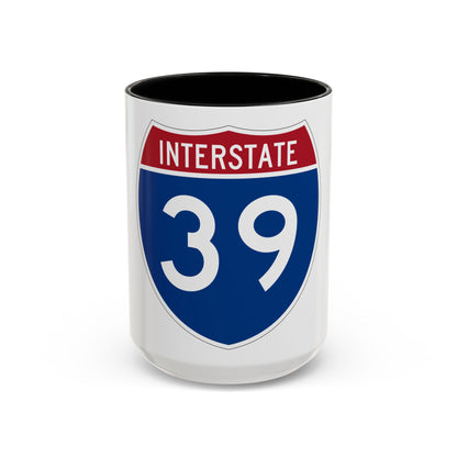Interstate 39 (U.S. Highways) Accent Coffee Mug