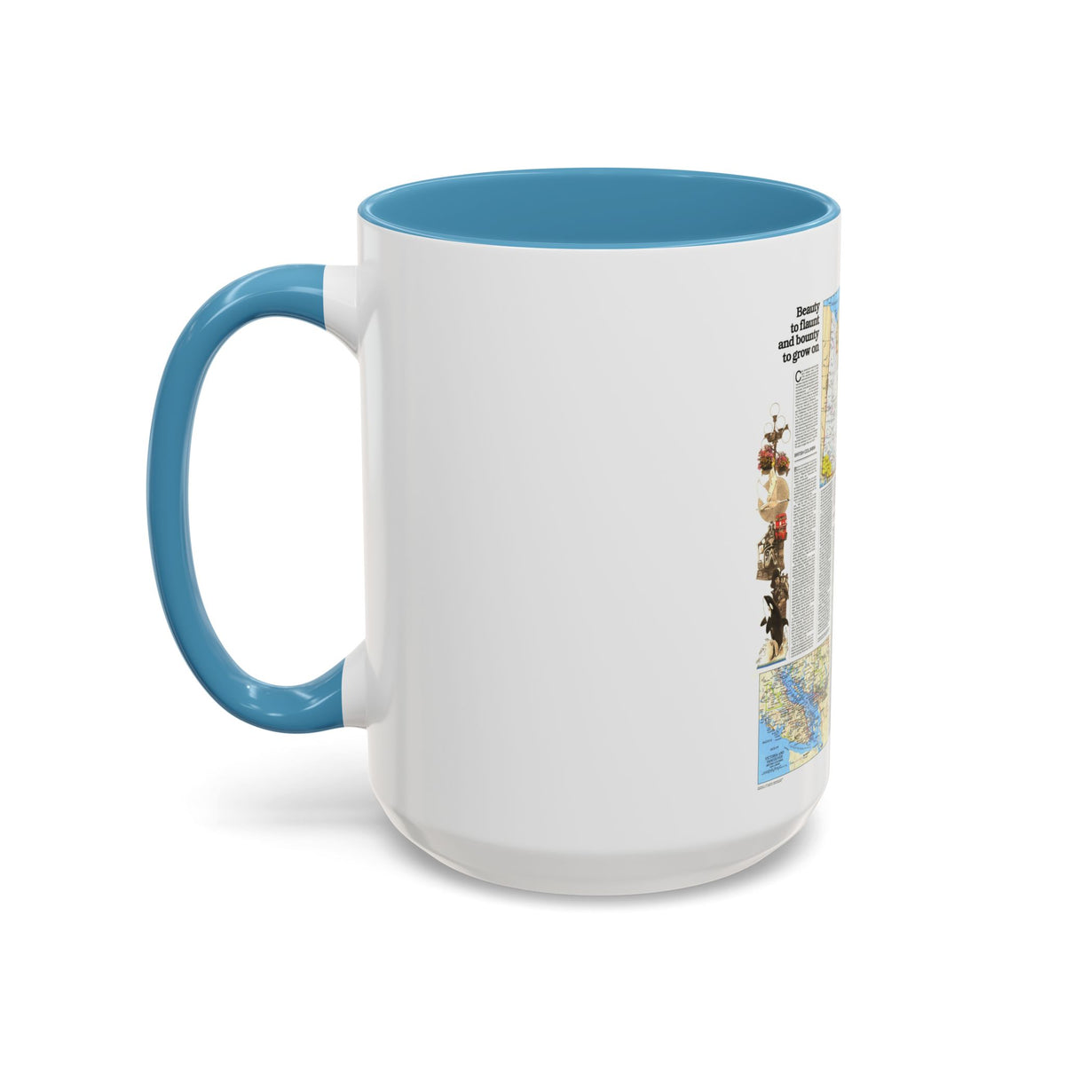 Canada - British Columbia, Alberta & Yukon 2 (1978) (Map) Accent Coffee Mug