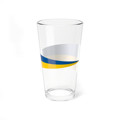 Naval Rank Flag of Sweden - Avdelningschef (Sweden) Pint Glass 16oz