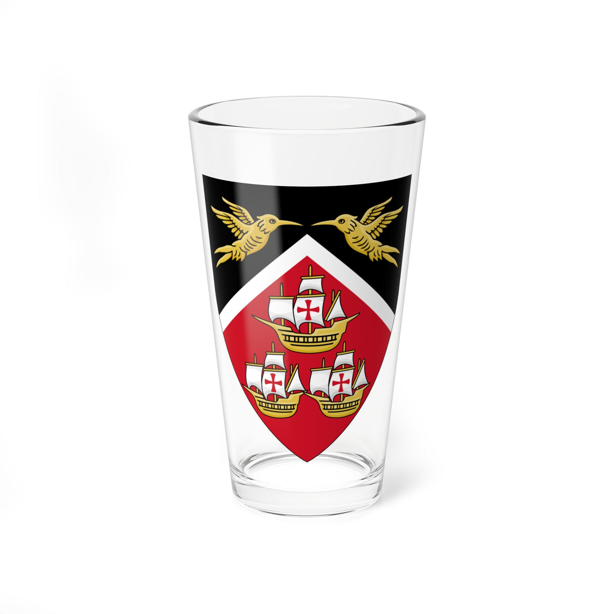 Insigne Trinitatis et Tobaci (Trinidad and Tobago) (Coat of Arms) Pint Glass 16oz