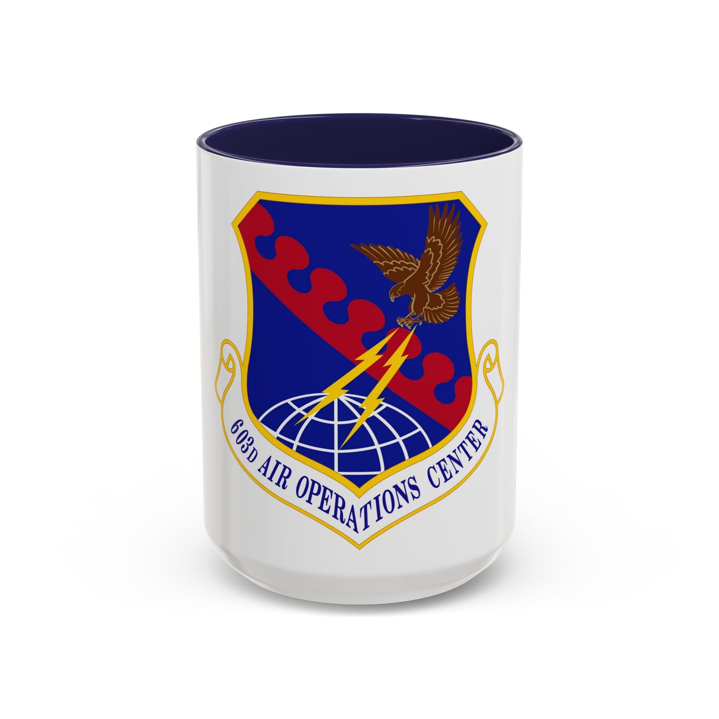 603 Air Operations Center USAFE (U.S. Air Force) Accent Coffee Mug