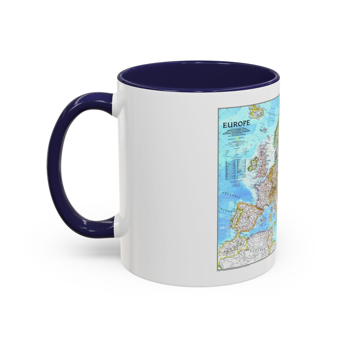 Europe (1992) (Map) Accent Coffee Mug