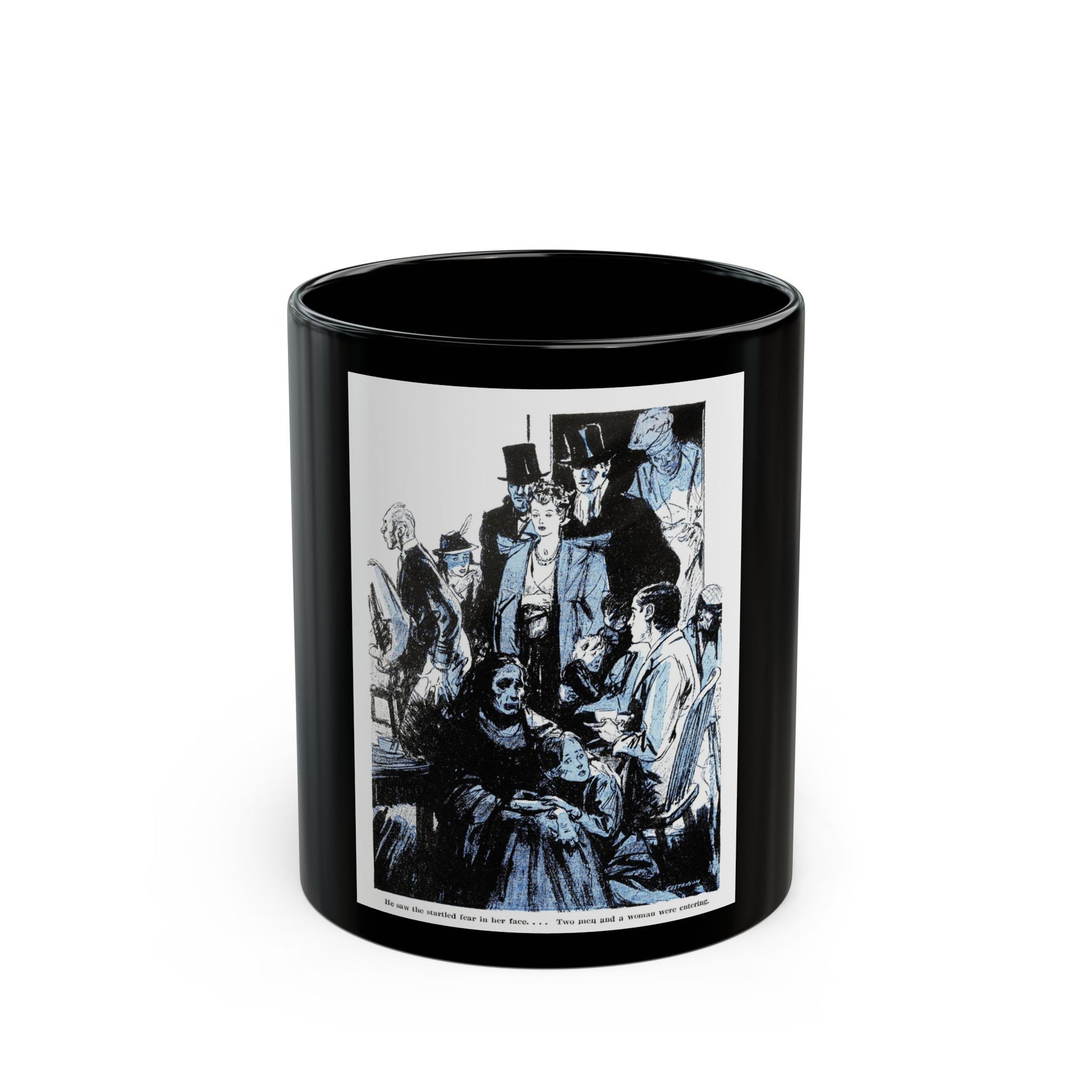 Breakfast At The Savoy, Blue Book Magazine, June 1941 - Black Coffee Mug-11oz-Go Mug Yourself