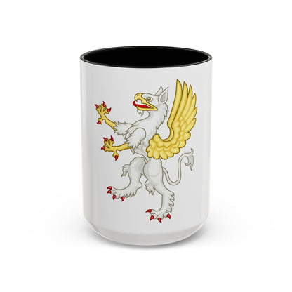 Gryphon Badge of Edward III - Accent Coffee Mug