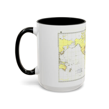 Submarine Cables of the World (1896) (Map) Accent Coffee Mug