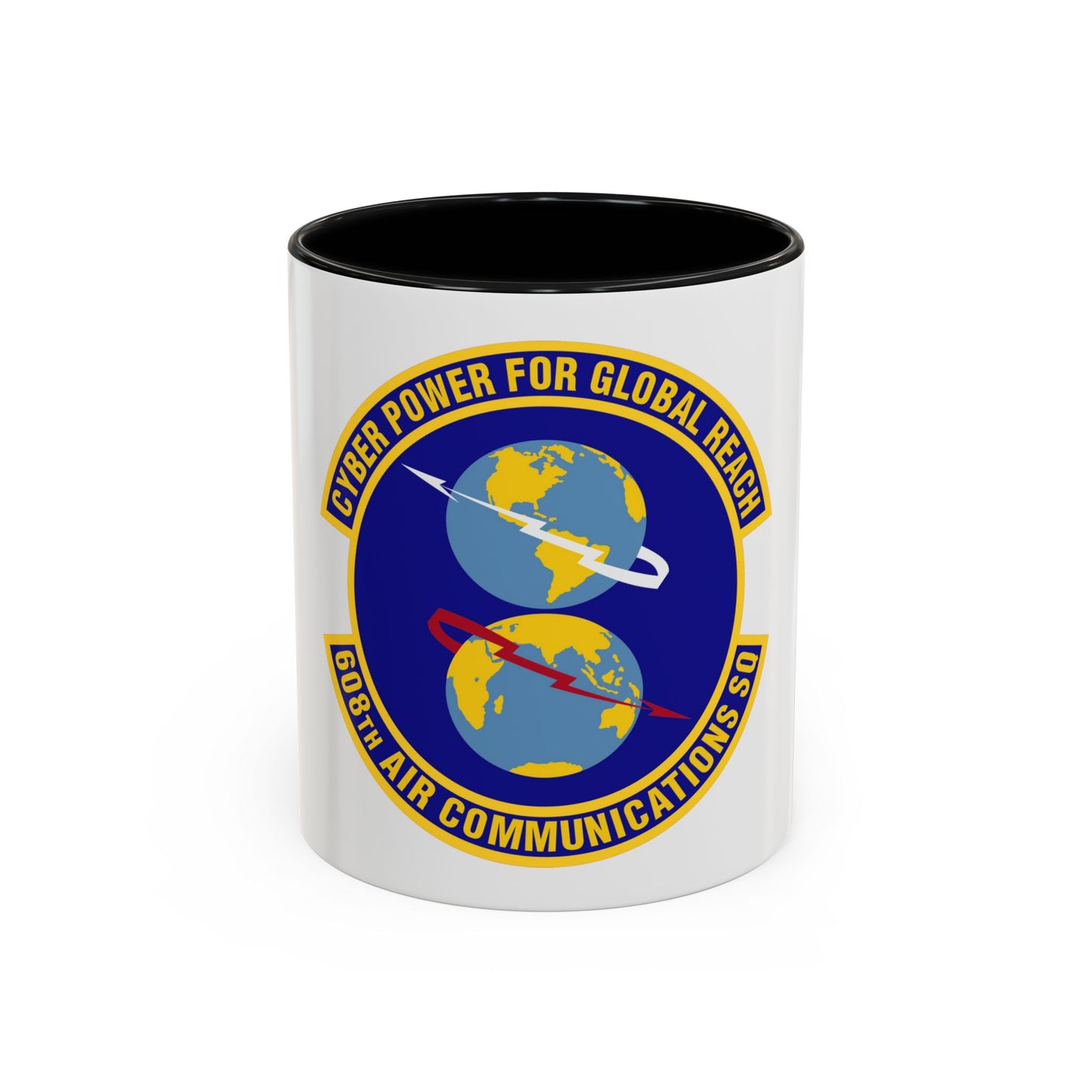 608th Air Communications Squadron (U.S. Air Force) Accent Coffee Mug
