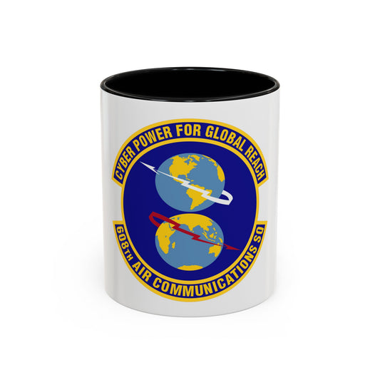 608th Air Communications Squadron (U.S. Air Force) Accent Coffee Mug