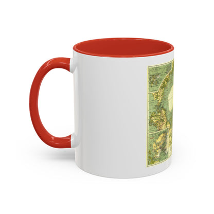 Arctic Regions (1925) (Map) Accent Coffee Mug