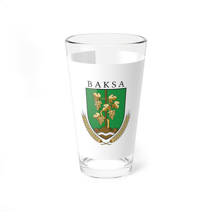 Flag of Baksa Hungary (Hungary) Pint Glass 16oz