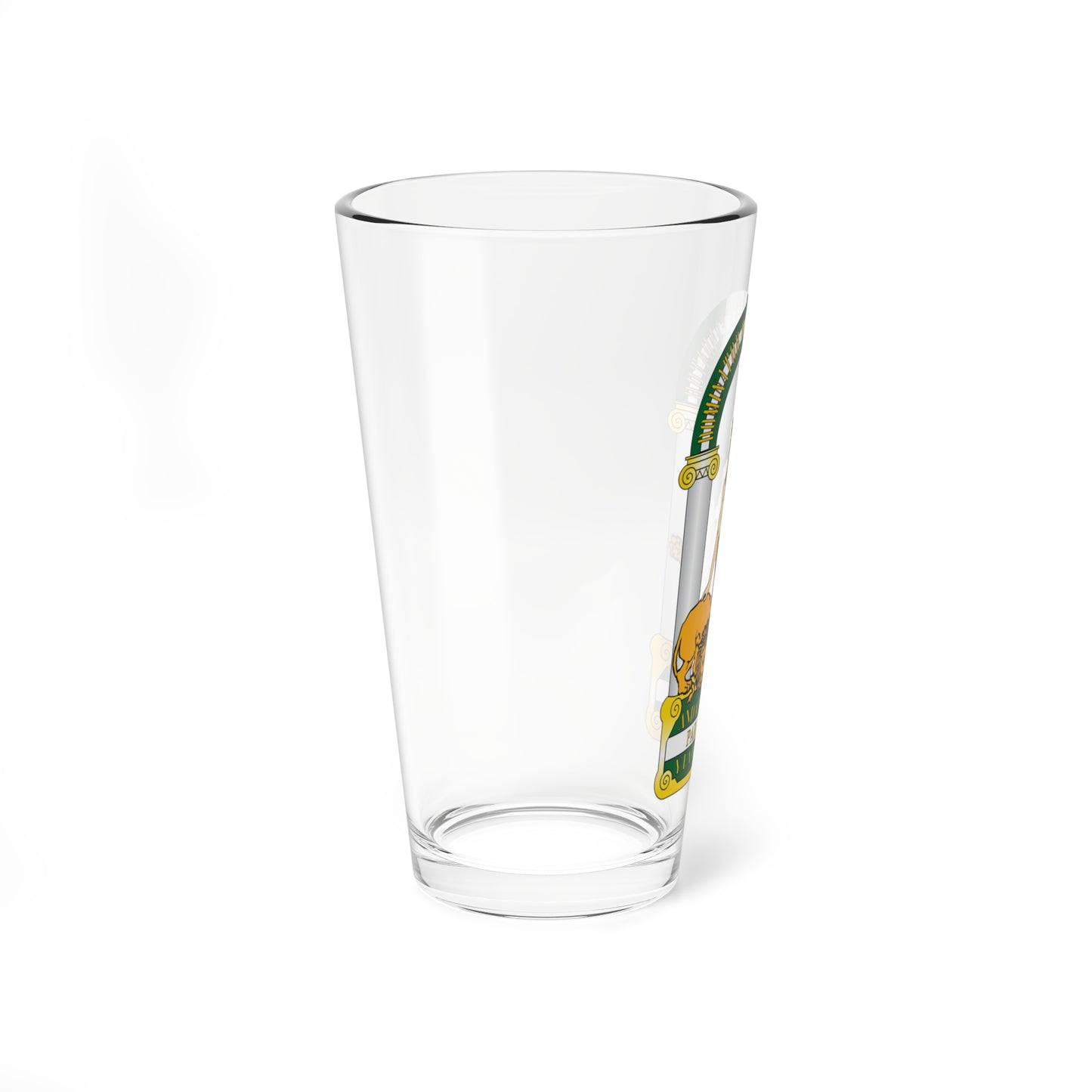 Escudo de Andalucía oficial2 (Spain) (Coat of Arms) Pint Glass 16oz