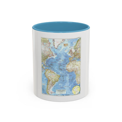 Atlantic Ocean (1955) (Map) Accent Coffee Mug