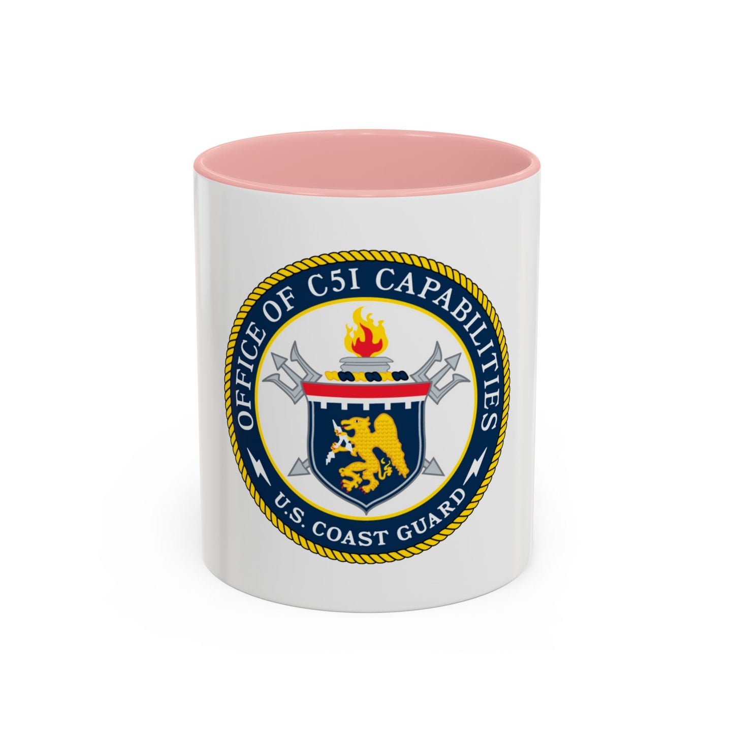 CG 761 Office of C5I Capabilities (U.S. Coast Guard) Accent Coffee Mug