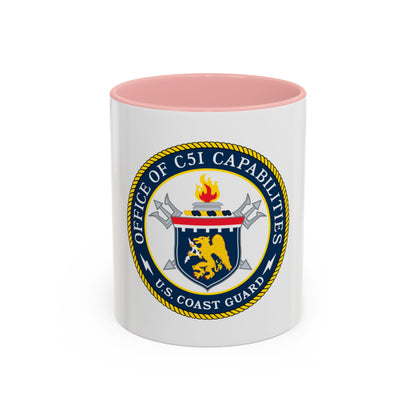 CG 761 Office of C5I Capabilities (U.S. Coast Guard) Accent Coffee Mug