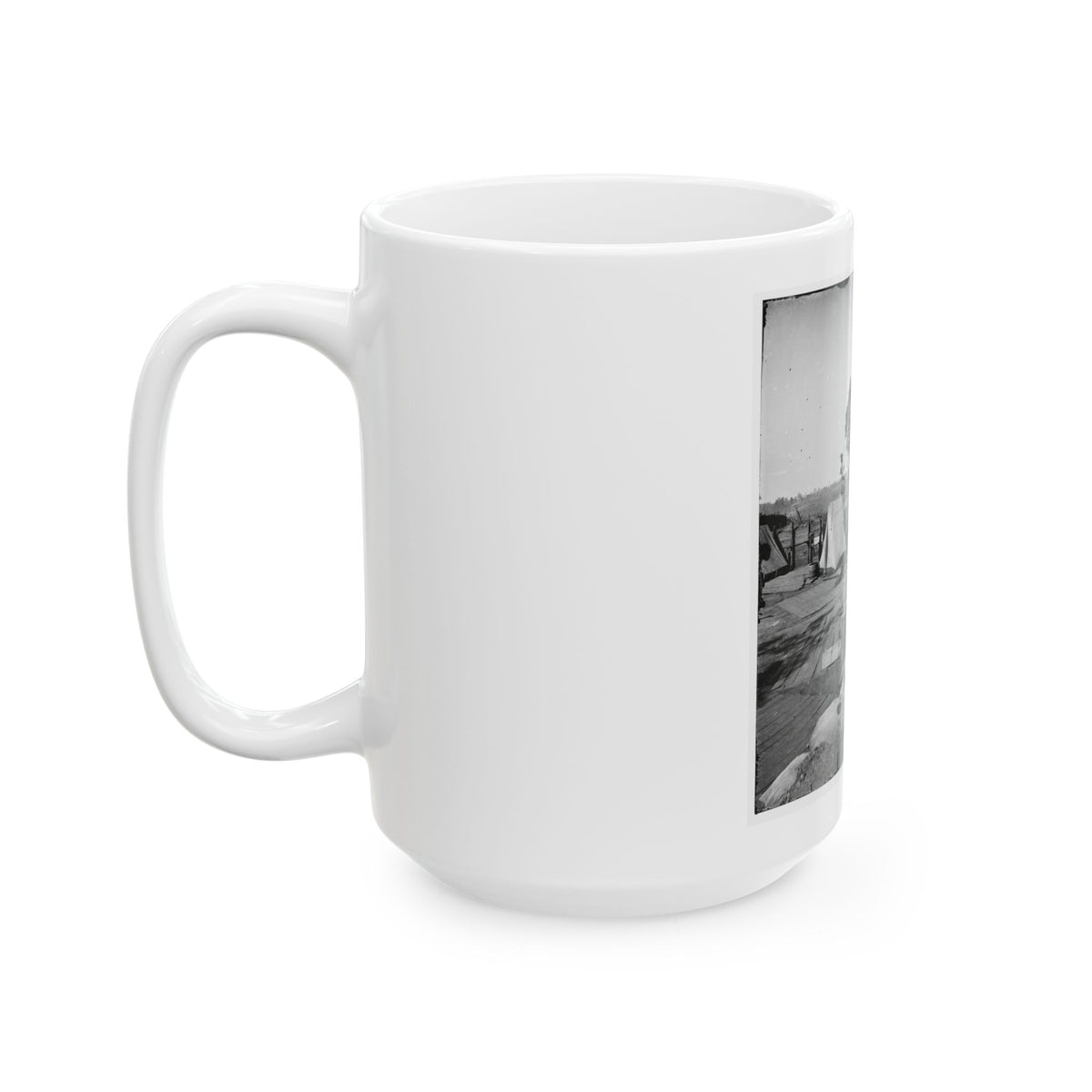 Atlanta, Georgia. Confederate Fort In Front Of Atlanta (U.S. Civil War) White Coffee Mug