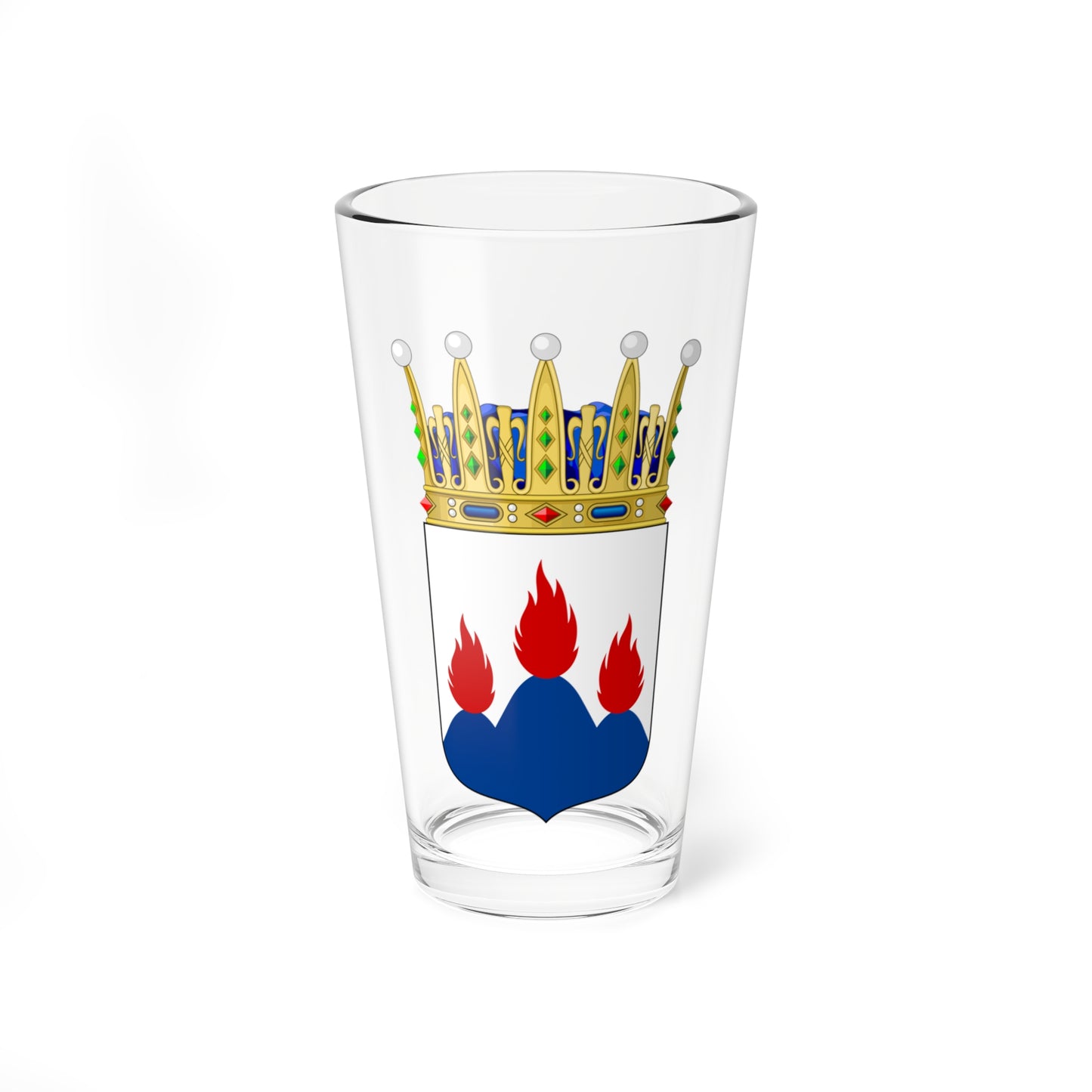 Västmanlands vapen crowned (Sweden) (Coat of Arms) Pint Glass 16oz
