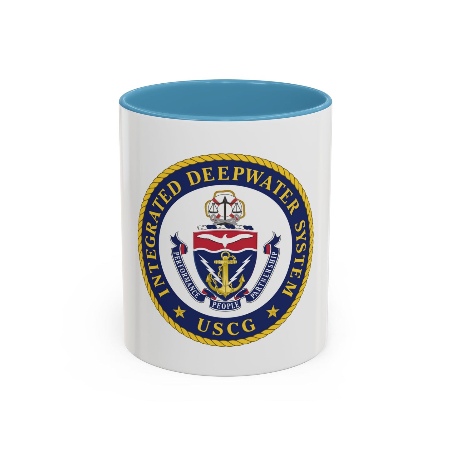 USCG Integrated Deepwater System (U.S. Coast Guard) Accent Coffee Mug