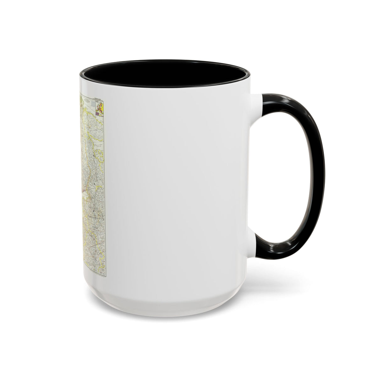 Europe, Northern (1954) (Map) Accent Coffee Mug