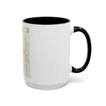 Europe, Northern (1954) (Map) Accent Coffee Mug