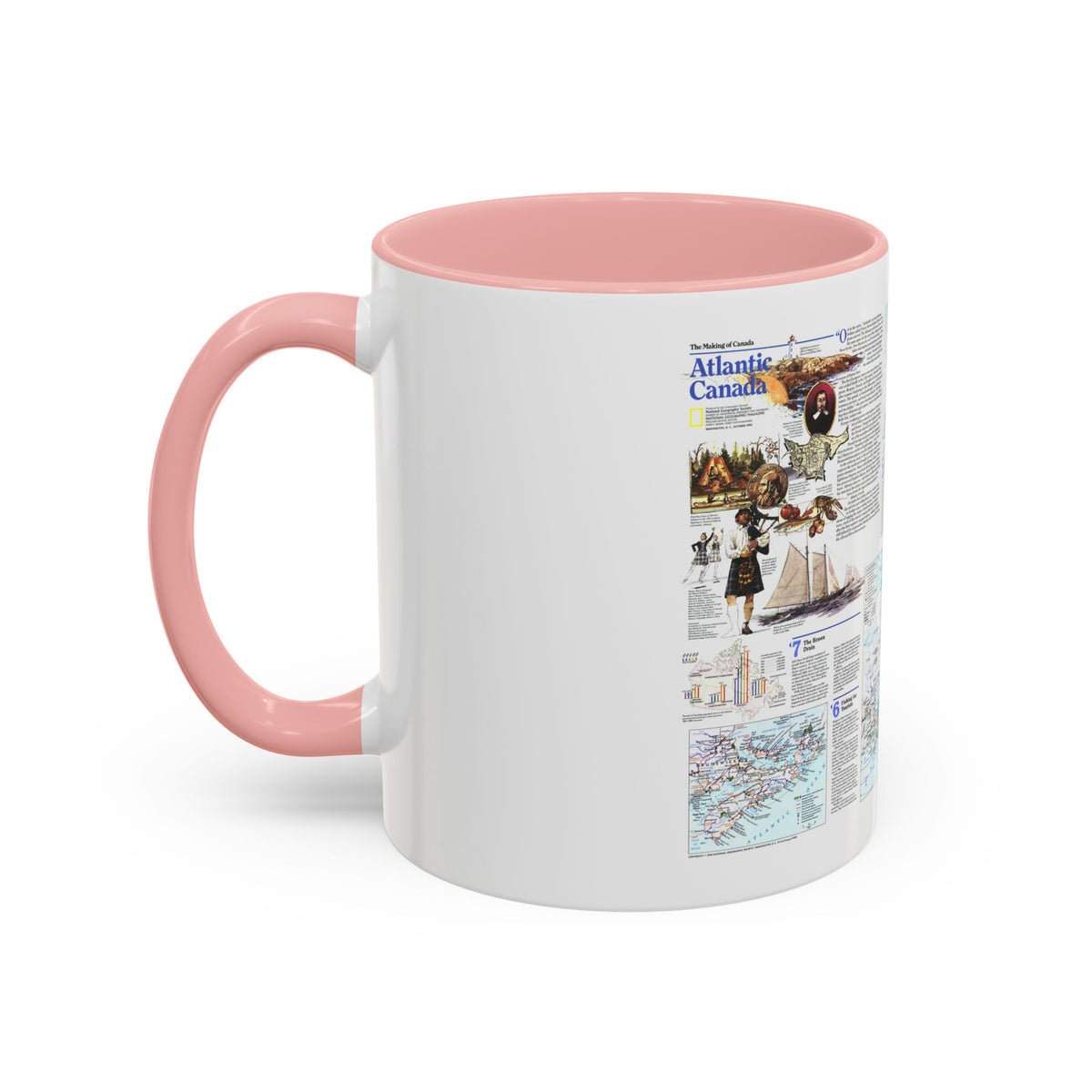 Canada - Atlantic 2 (1993) (Map) Accent Coffee Mug