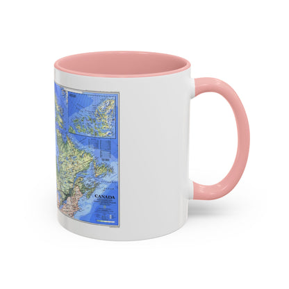 Canada (1985) (Map) Accent Coffee Mug
