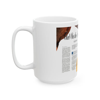 Girl On the Spot (Pt. 3), Redbook, May 1950 - White Coffee Mug