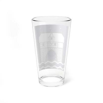 CHE Zurich 1 rechts der Limmat Flag (Switzerland) Pint Glass 16oz