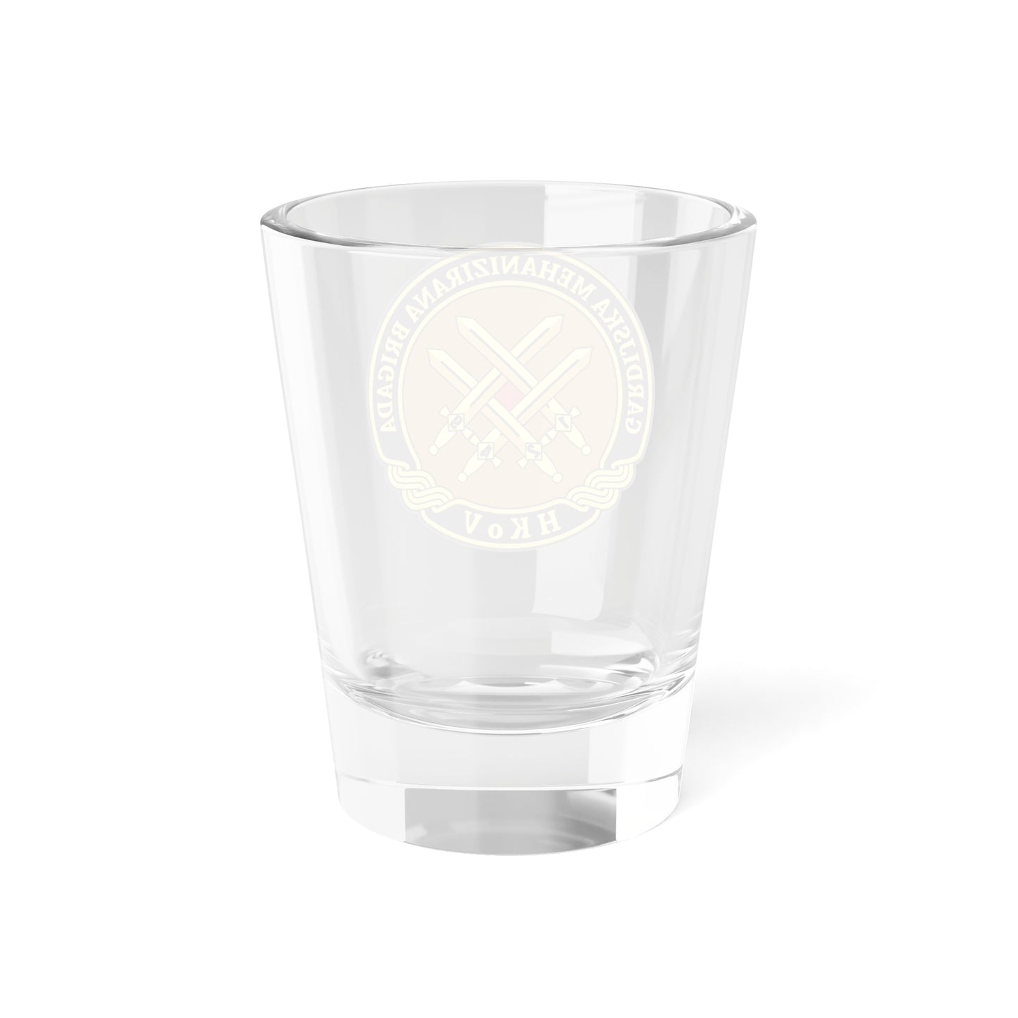 Insignia Croatia Army GMBR v1 (Croatia) (Coat of Arms) Shot Glass 1.5oz