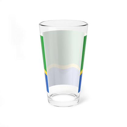 Flag of Tyndinsky rayon Amur oblast 2007 (Russia) Pint Glass 16oz