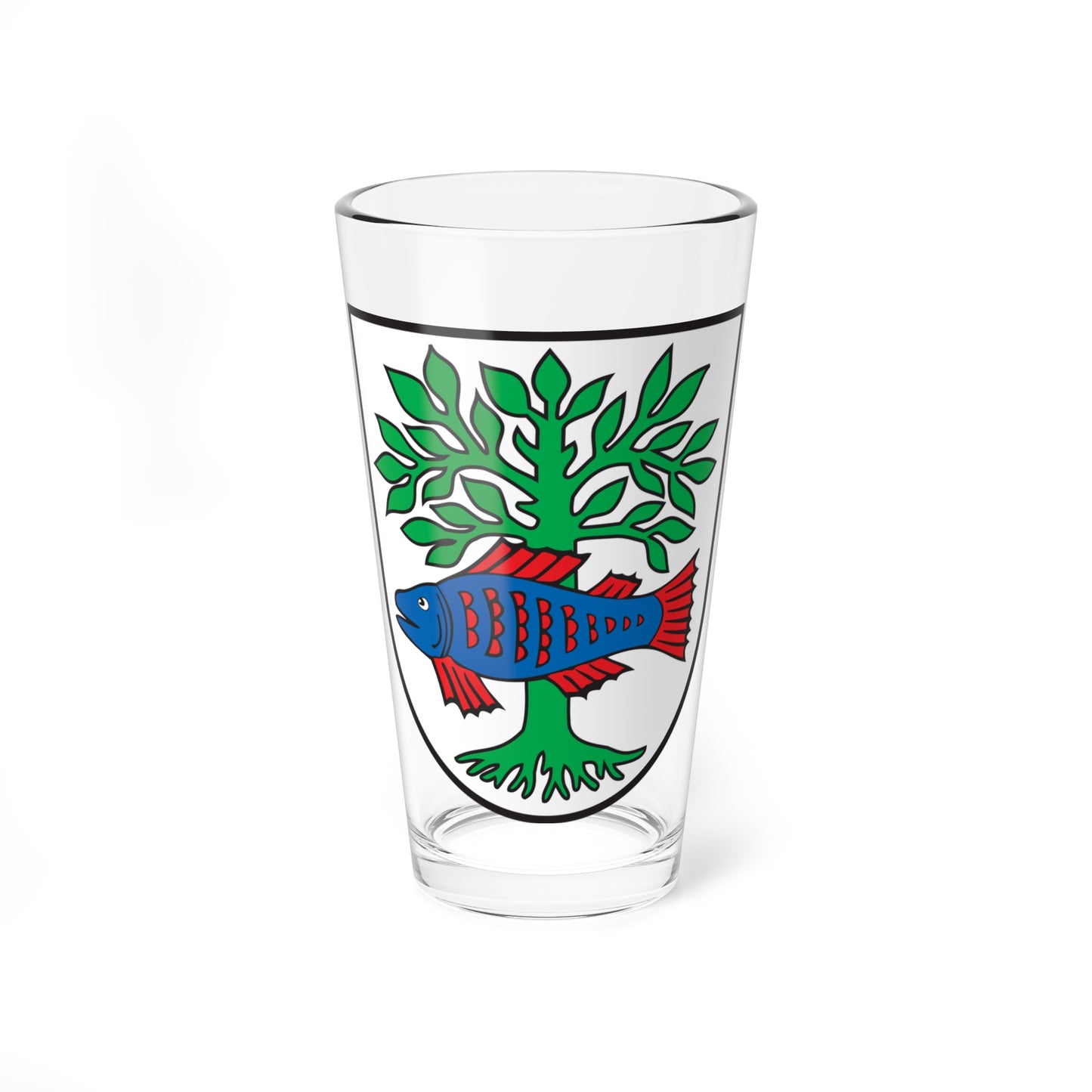 DEU Bad Buchau COA (Germany) (Coat of Arms) Pint Glass 16oz